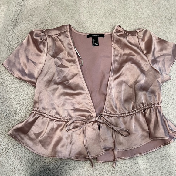 Juniors cropped blouse - Picture 1 of 1